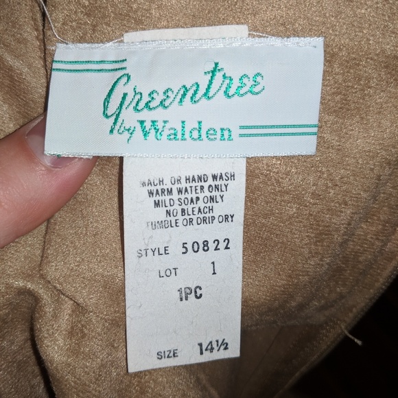 Vintage 70s Tan Brown Midi Dress Size 14.5 - Picture 2 of 7